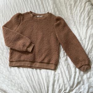 Fluffy sweater from love tree color tan